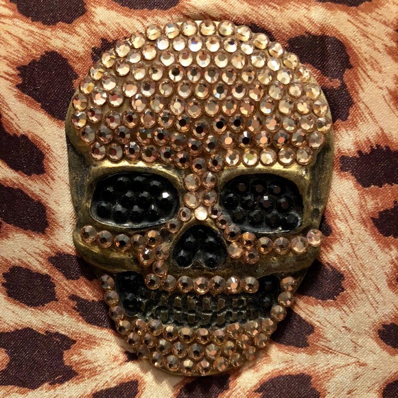 Bridget Shuster Handbag with Swarovski Skull - Picture 2 of 8